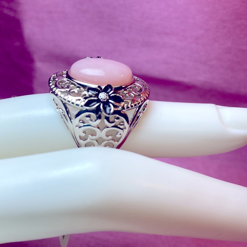Peruvian Pink Opal Ring